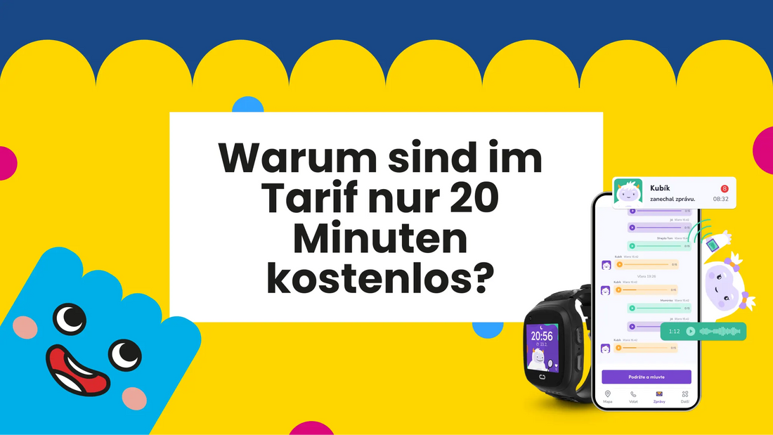 Warum sind im Anruftarif für KLOKI Uhren 20 Minuten kostenlos?