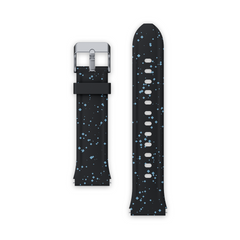 Black with blue dots