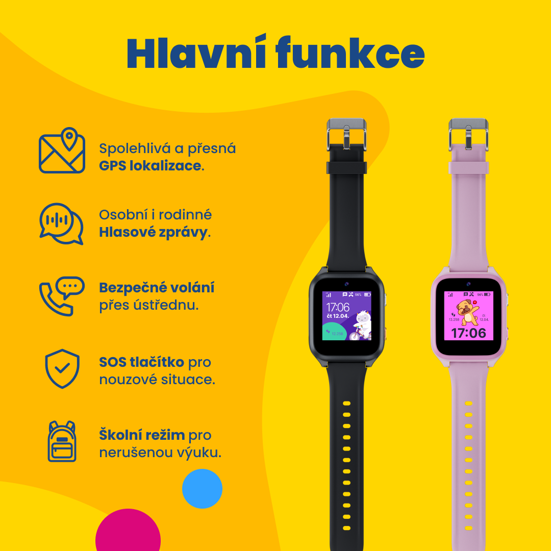 Children's GPS Calling Watch KLOKI Star - Pink
