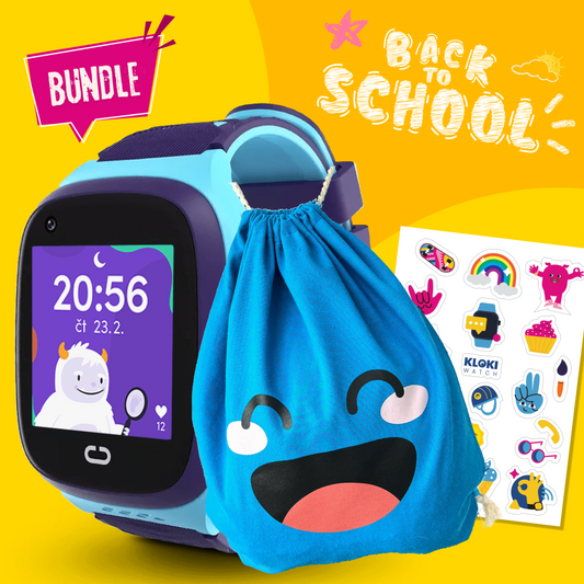 Back to School Bundle: KLOKI Kids' Calling GPS Watch - Blue