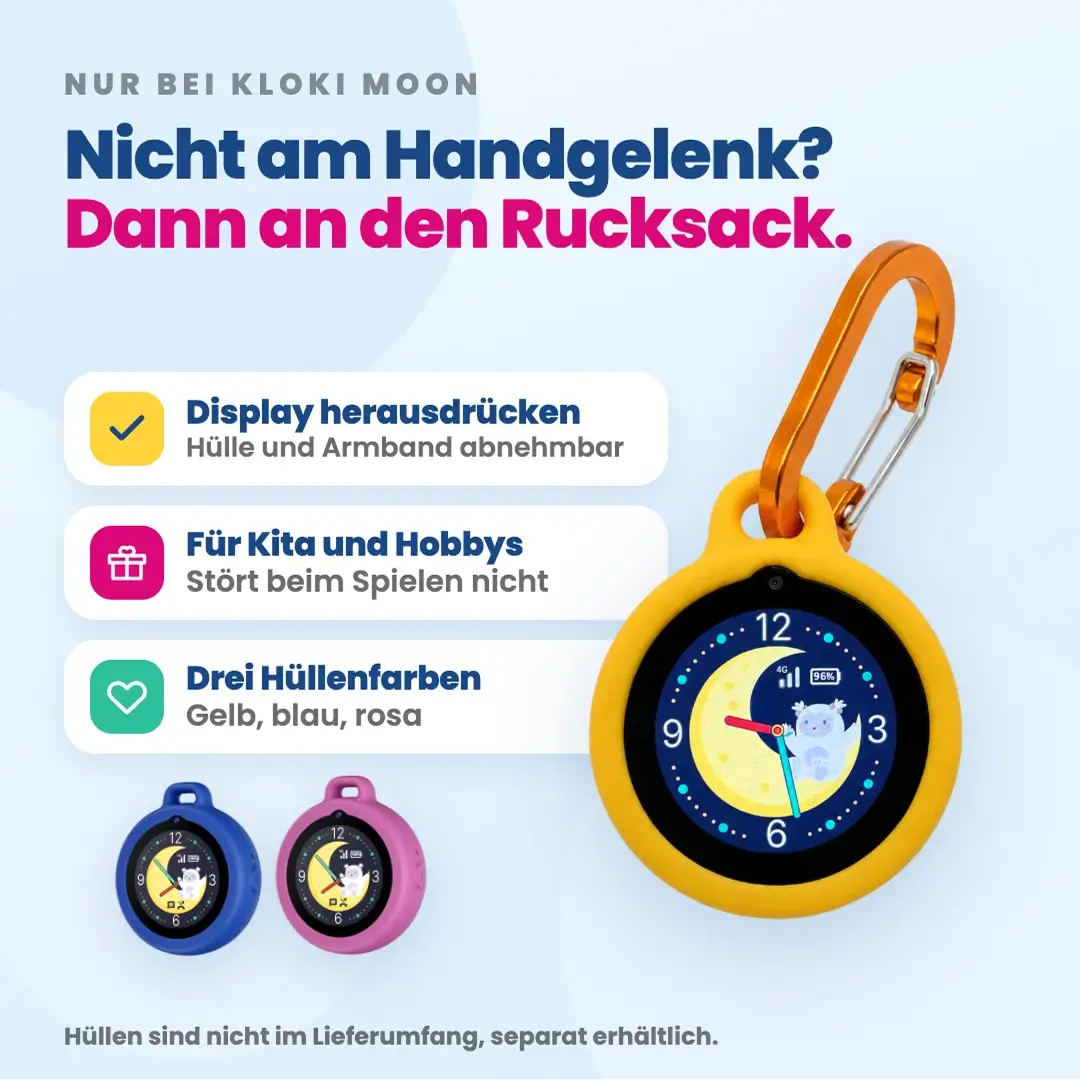 Kinder-GPS-Telefonuhr KLOKI Moon - Blau