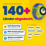 Kinder-GPS-Uhr mit Anruffunktion KLOKI Moon - Blau