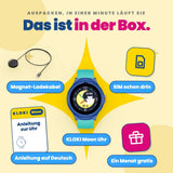 Kinder-GPS-Uhr mit Anruffunktion KLOKI Moon - Blau