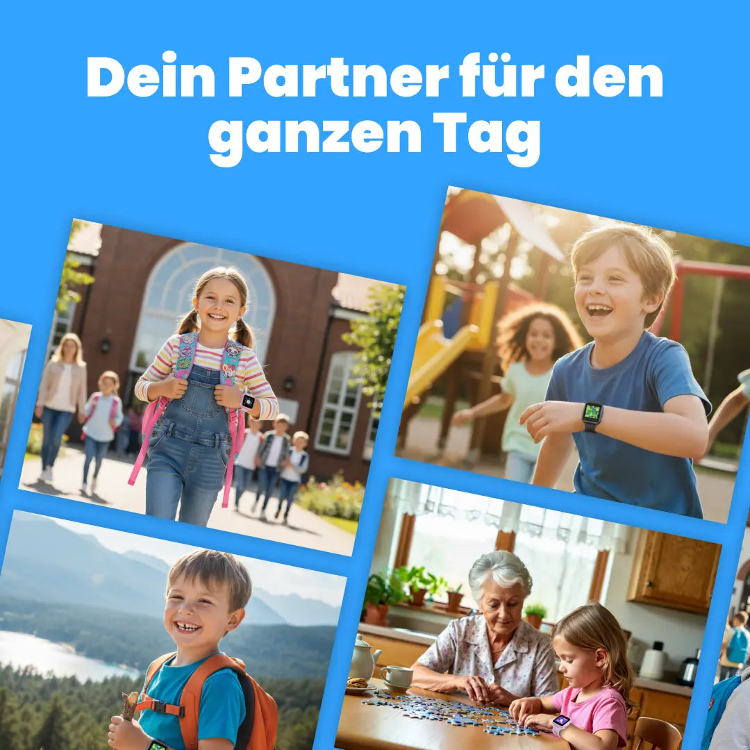 Kinder-GPS-Telefonuhr KLOKI Star - Schwarz