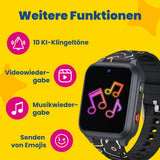 Kinder-GPS-Telefonuhr KLOKI Star - Schwarz