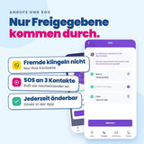 Kinder-GPS-Uhr mit Anruffunktion KLOKI Moon - Blau