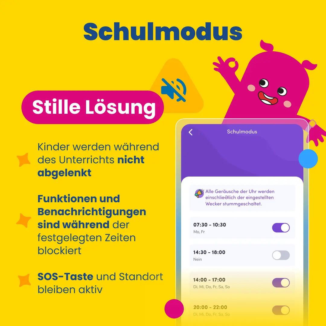 Kinder-GPS-Telefonuhr KLOKI Star - Schwarz