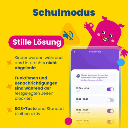Kinder-GPS-Telefonuhr KLOKI Star - Schwarz