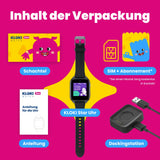 Kinder-GPS-Telefonuhr KLOKI Star - Schwarz