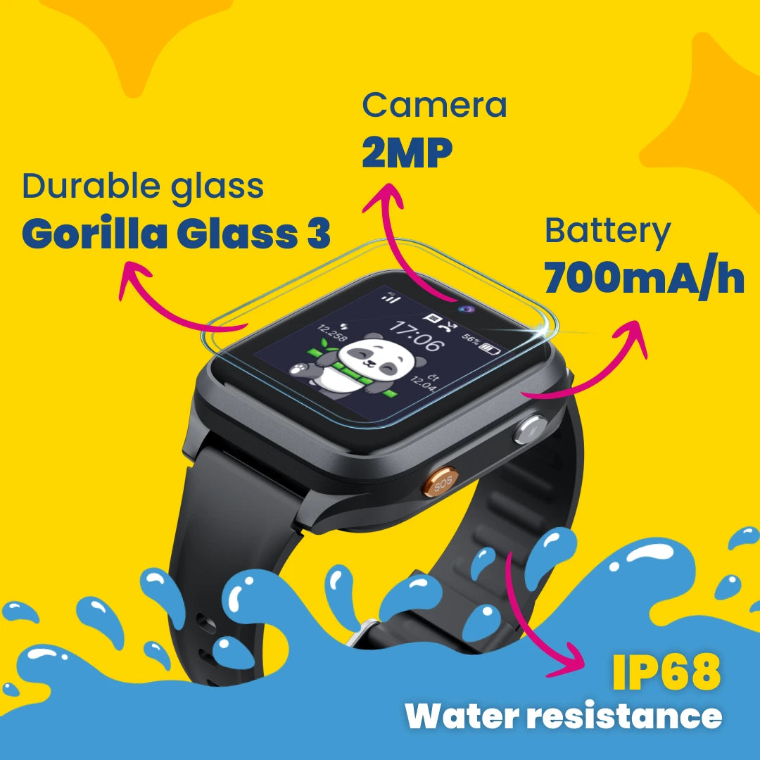 KLOKI Star Kids GPS Calling Watch – Pink | Summer Bundle