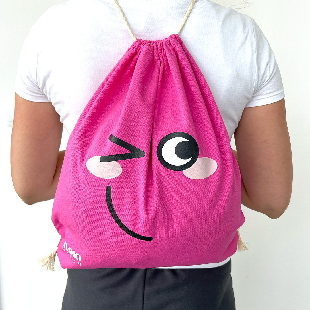 KLOKI Rucksack - Beschützer für Hausschuhe und Sportunterricht