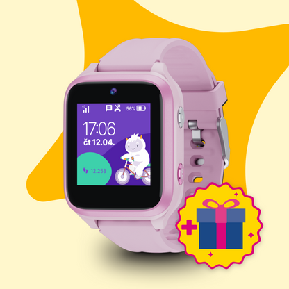 Dětské volací GPS hodinky KLOKI Star - Rosa + Geschenk