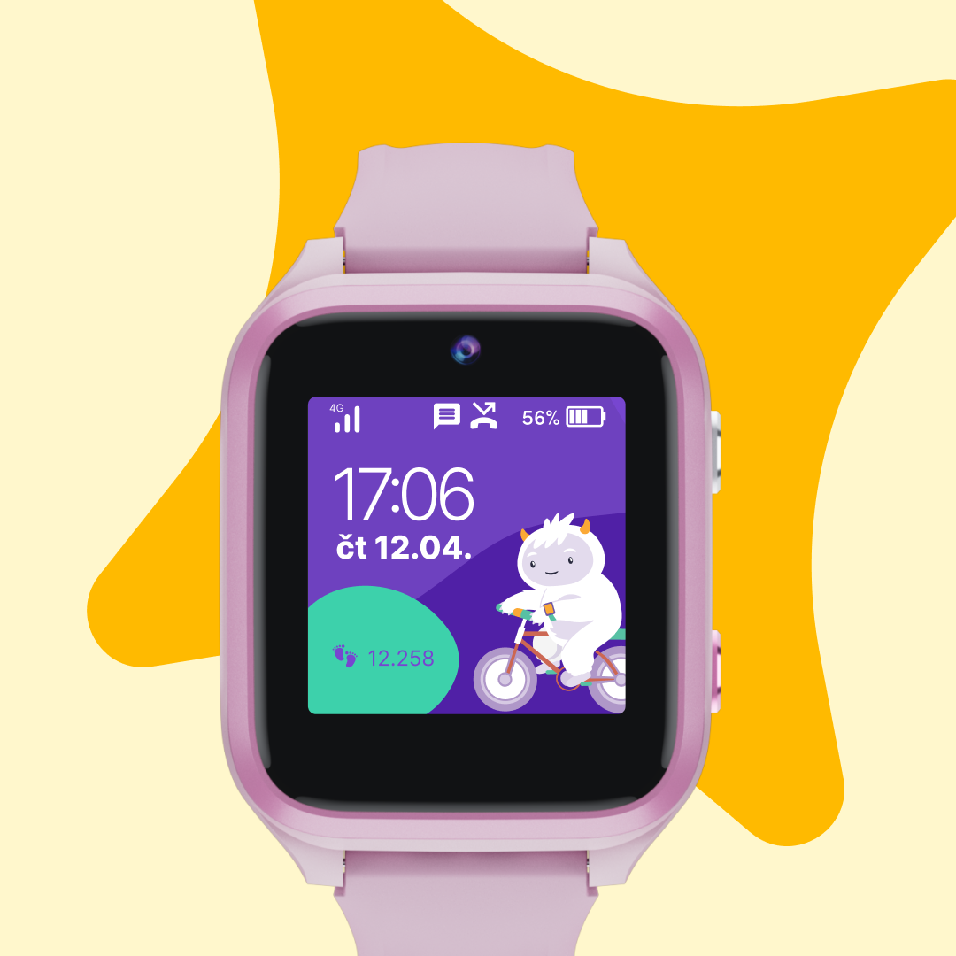 Children's GPS Calling Watch KLOKI Star - Pink
