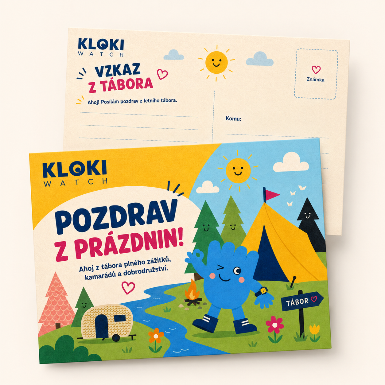 Pohlednice z tábora - KLOKI pozdrav z prázdnin