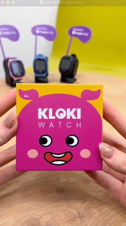 Back-to-School-Paket: Kinder GPS-Telefonuhr KLOKI - Blau